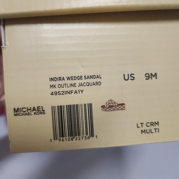 NWT Michael Kors Indira Wedge Sandals - Picture 6 of 6